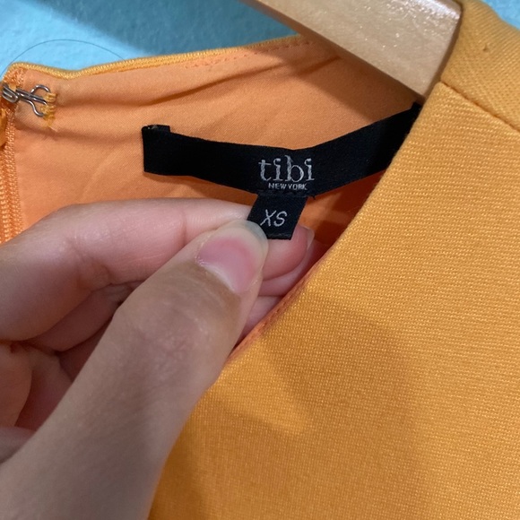 Tibi yellow ponte sleeveless fit and flare dress - Picture 8 of 12